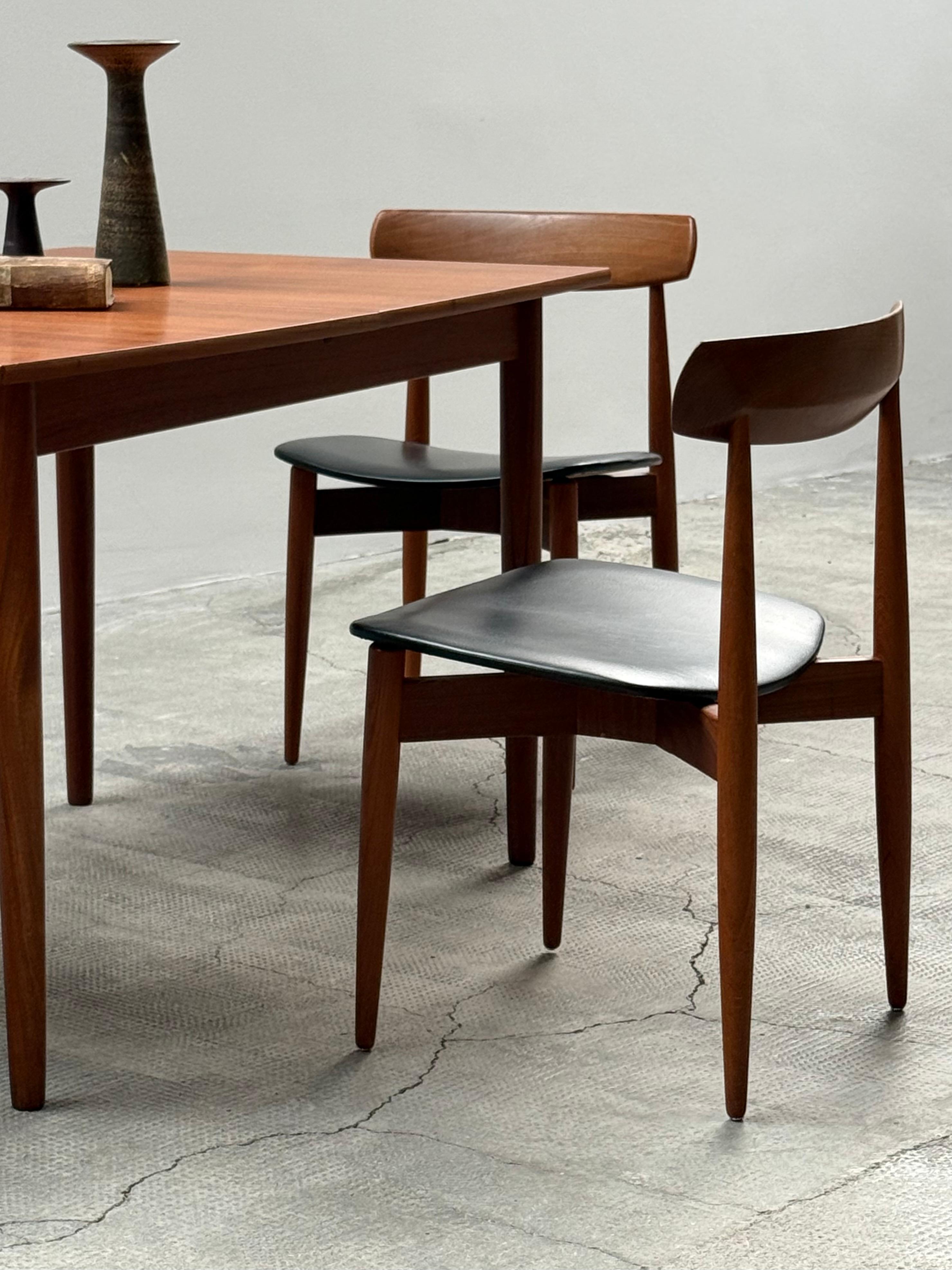SET OF 4 H.W. KLEIN FOR BRAMIN TEAK WOOD DINING CHAIRS, DENMARK 1960s For Sale 8