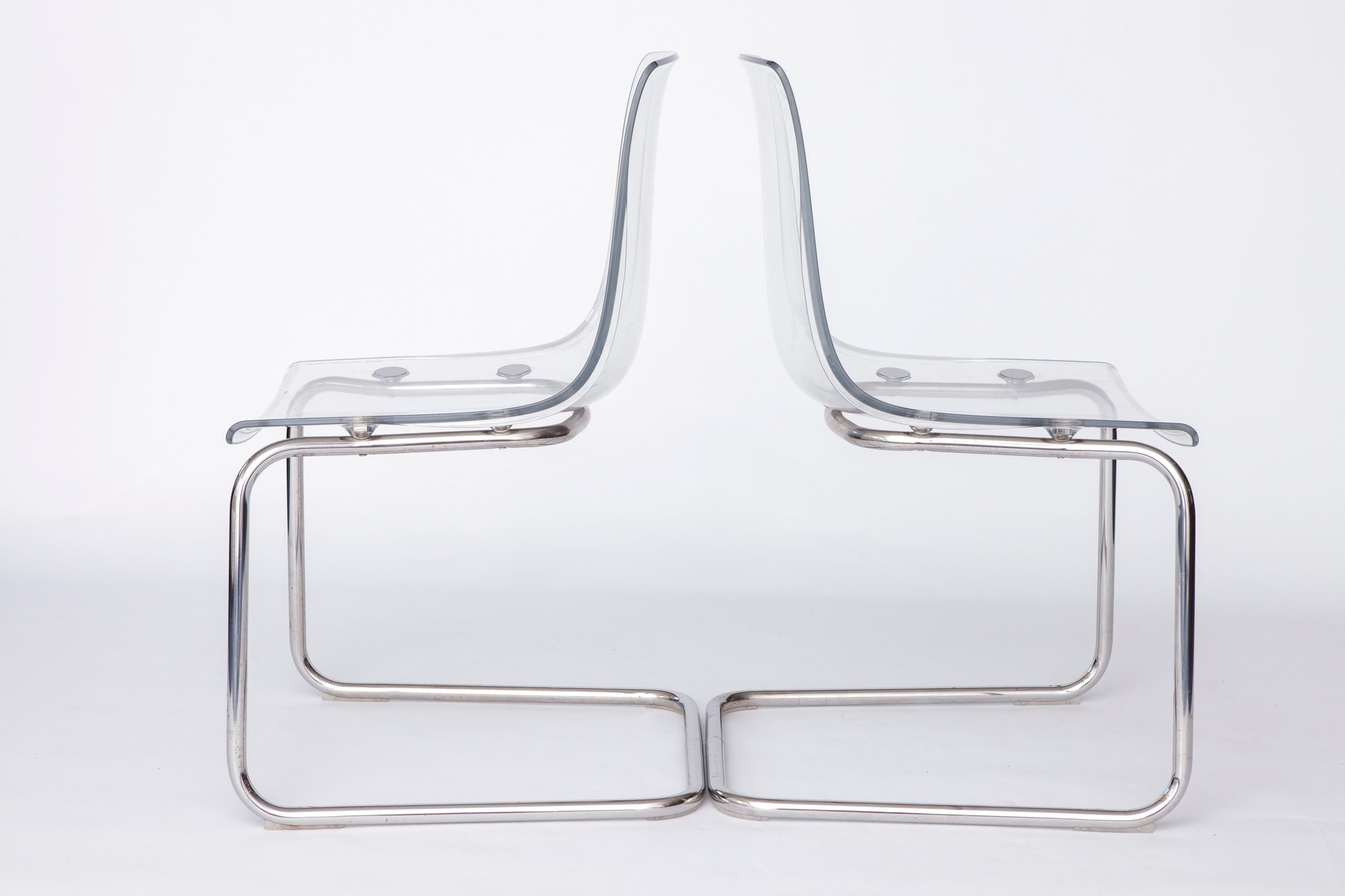 Mid-Century Modern Lot de 4 chaises IKEA 