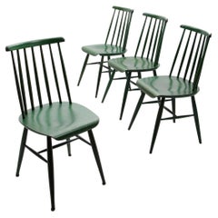 Set of 4 Ilmari Tapiovaara Dining Table Chairs