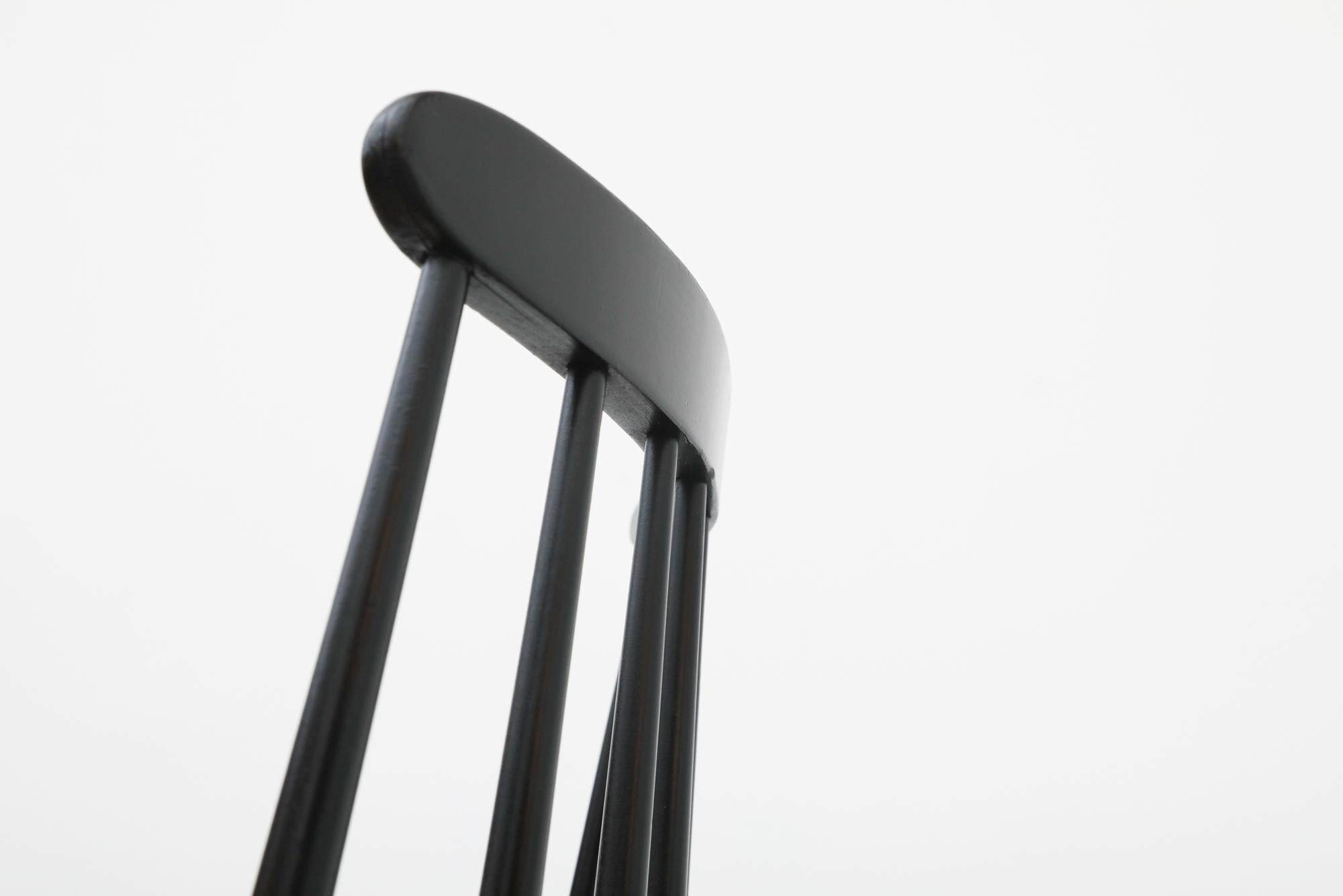 Set of 4 Ilmari Tapiovaara inspired Spindle Back Dining Chairs 5