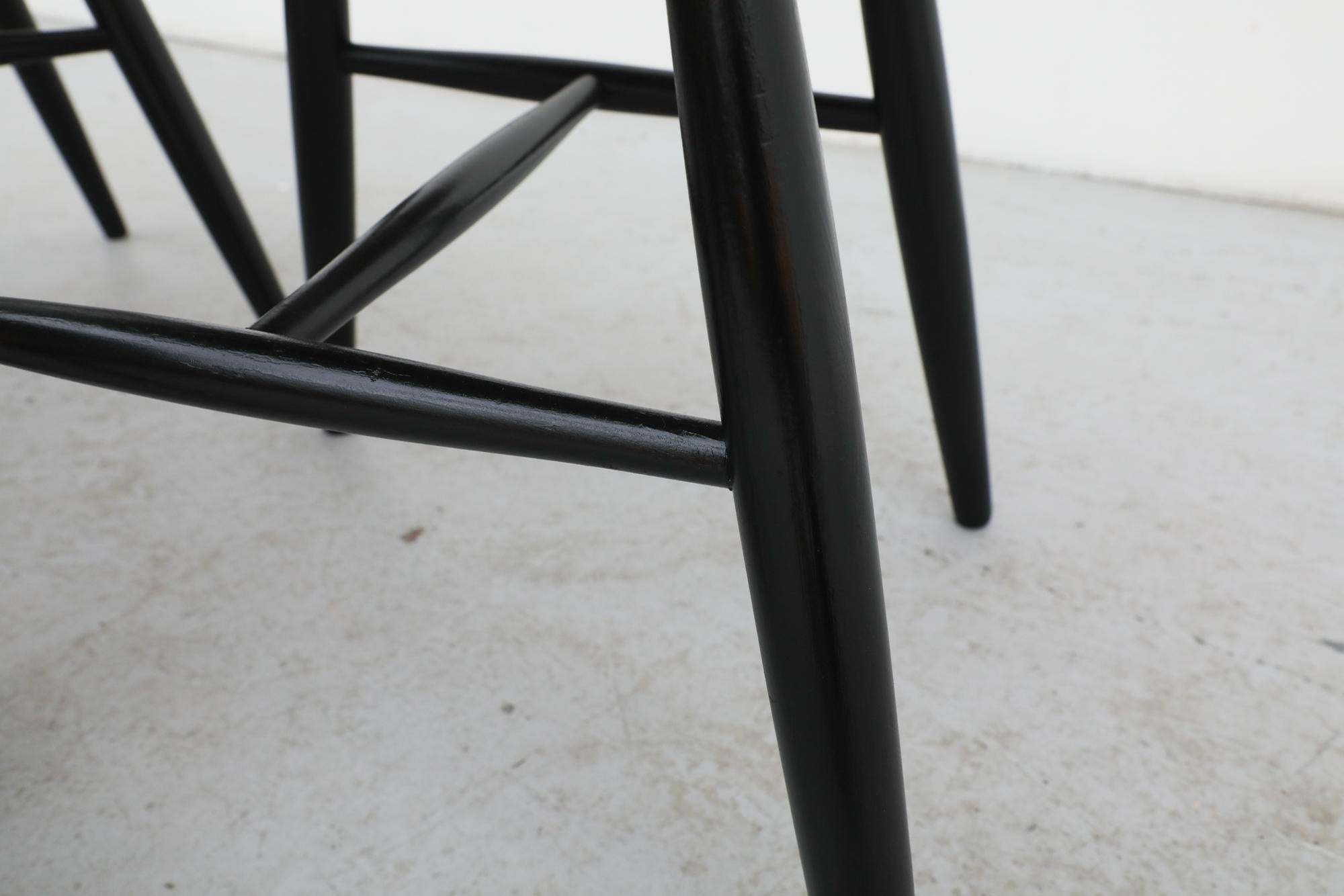 Set of 4 Ilmari Tapiovaara inspired Spindle Back Dining Chairs 7