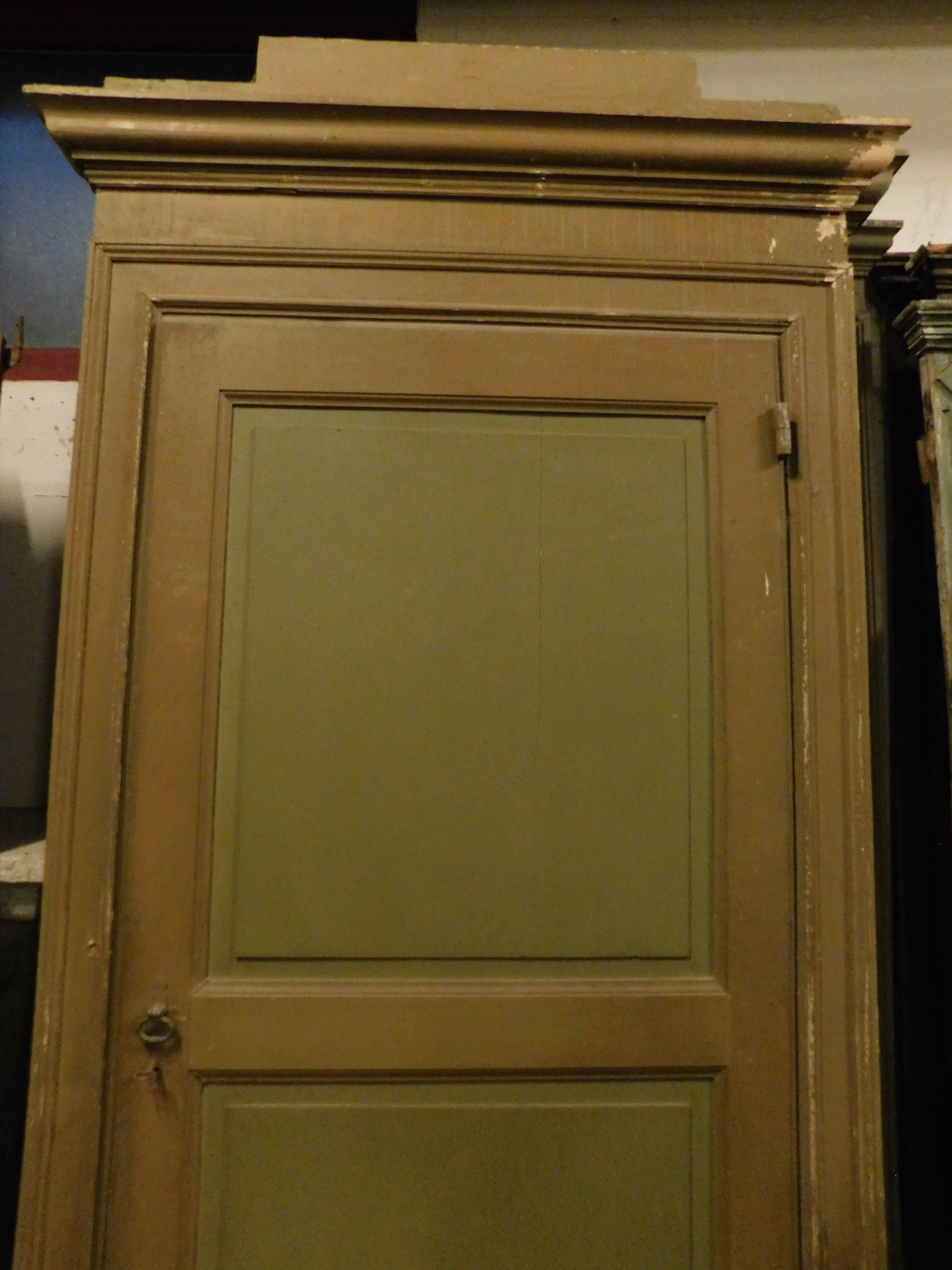 juego de 4 puertas de interior de madera lacada con marco, Italia Pintado a mano en venta