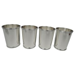 Juego de 4 tazas de menta de International Sterling Silver