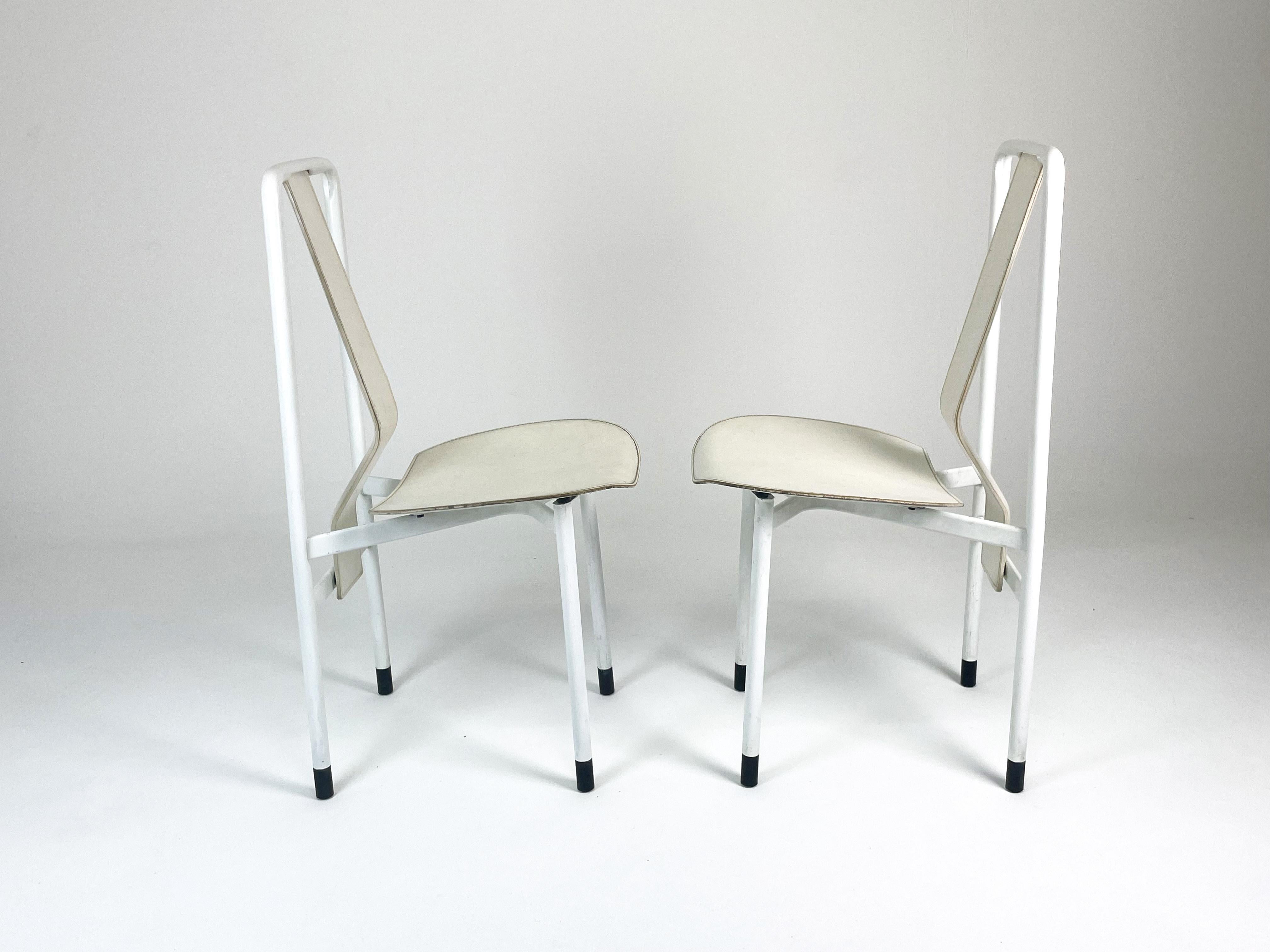 Metal Set of 4 Irma Chairs by Achille Castiglioni for Zanotta, 1979