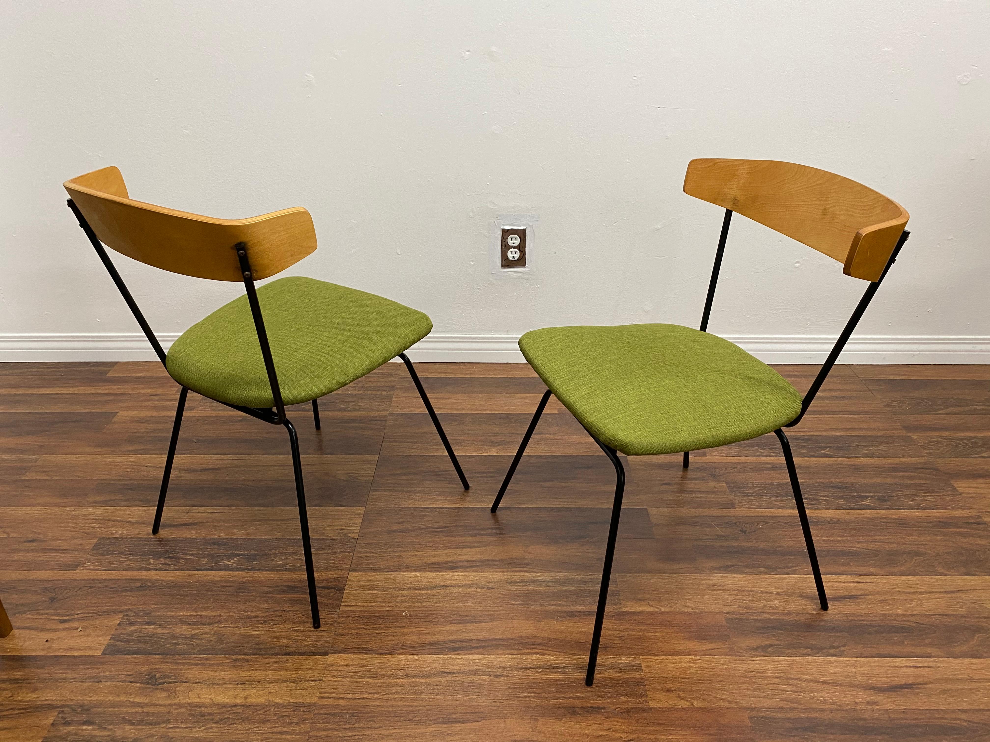 Mid-Century Modern Set of 4 Iron Dining Chairs by Clifford Pascoe