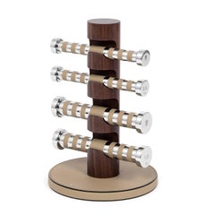 Set of 4 Iron Dumbbells With Stand