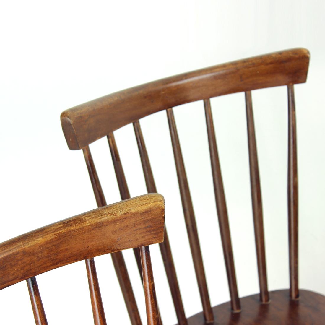 Mid-20th Century Set Of 4  Ironica Chairs By Ton, Czechoslovakia 1960s For Sale