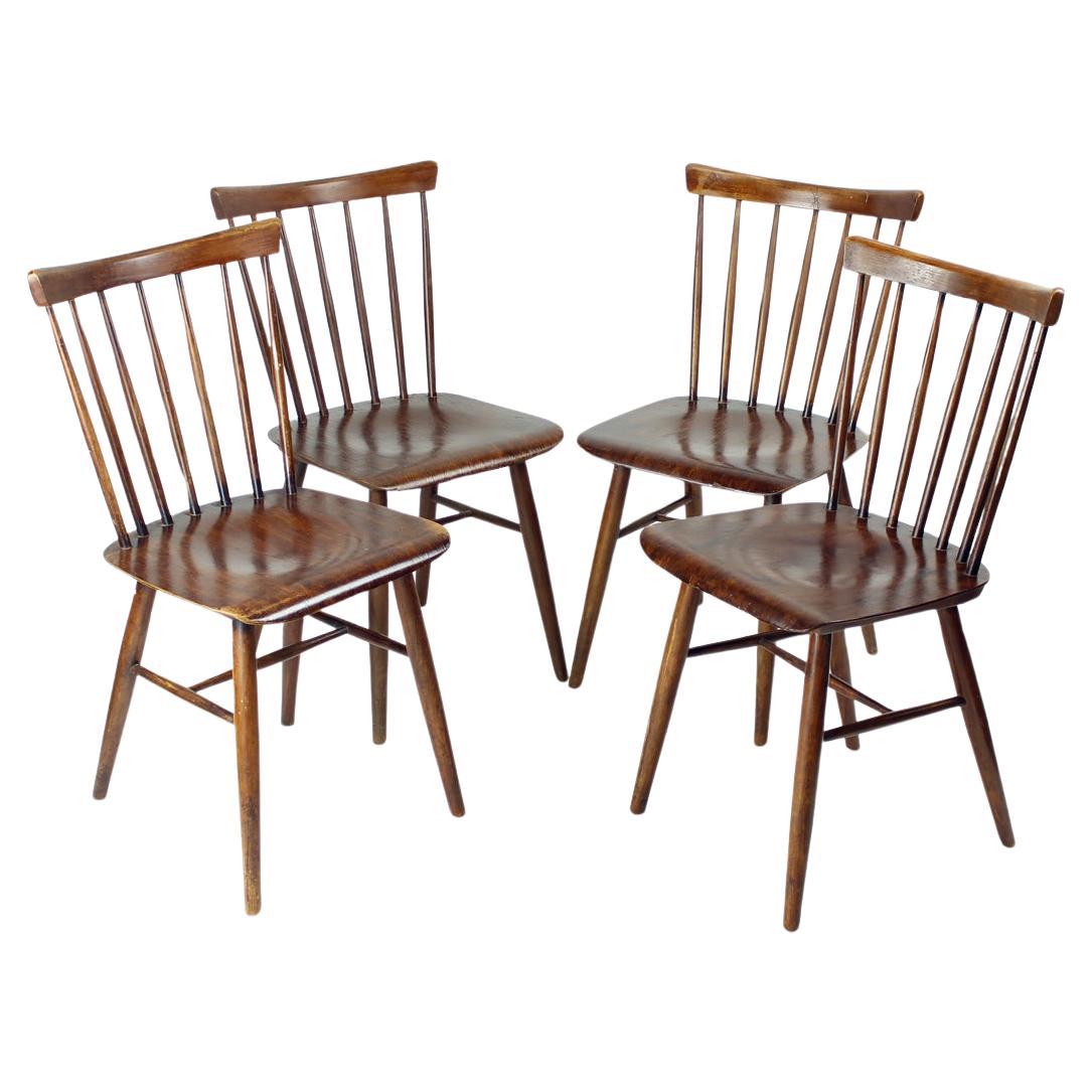 Set Of 4  Ironica Chairs By Ton, Czechoslovakia 1960s For Sale