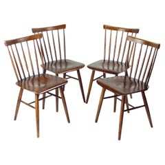 Vintage Set Of 4  Ironica Chairs By Ton, Czechoslovakia 1960s