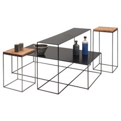 Ensemble de 4 petites tables d'extrémité et de tables d'appoint Irony