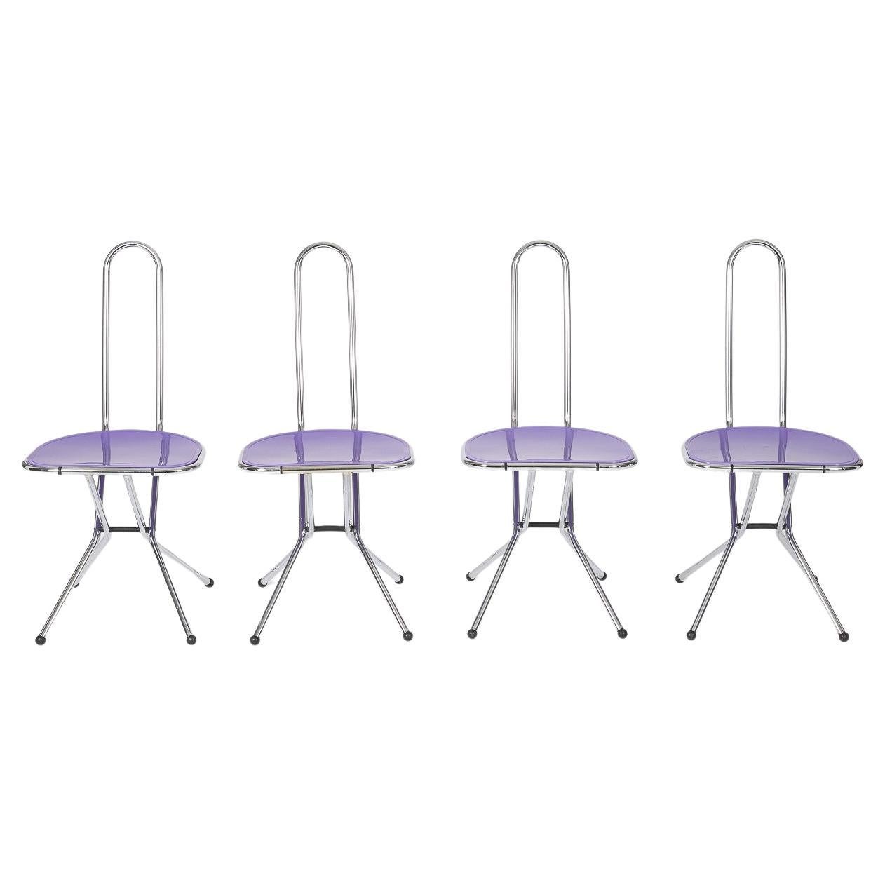 Set of 4 ISAK Chairs by Niels Gammelgaard IKEA, 1980s