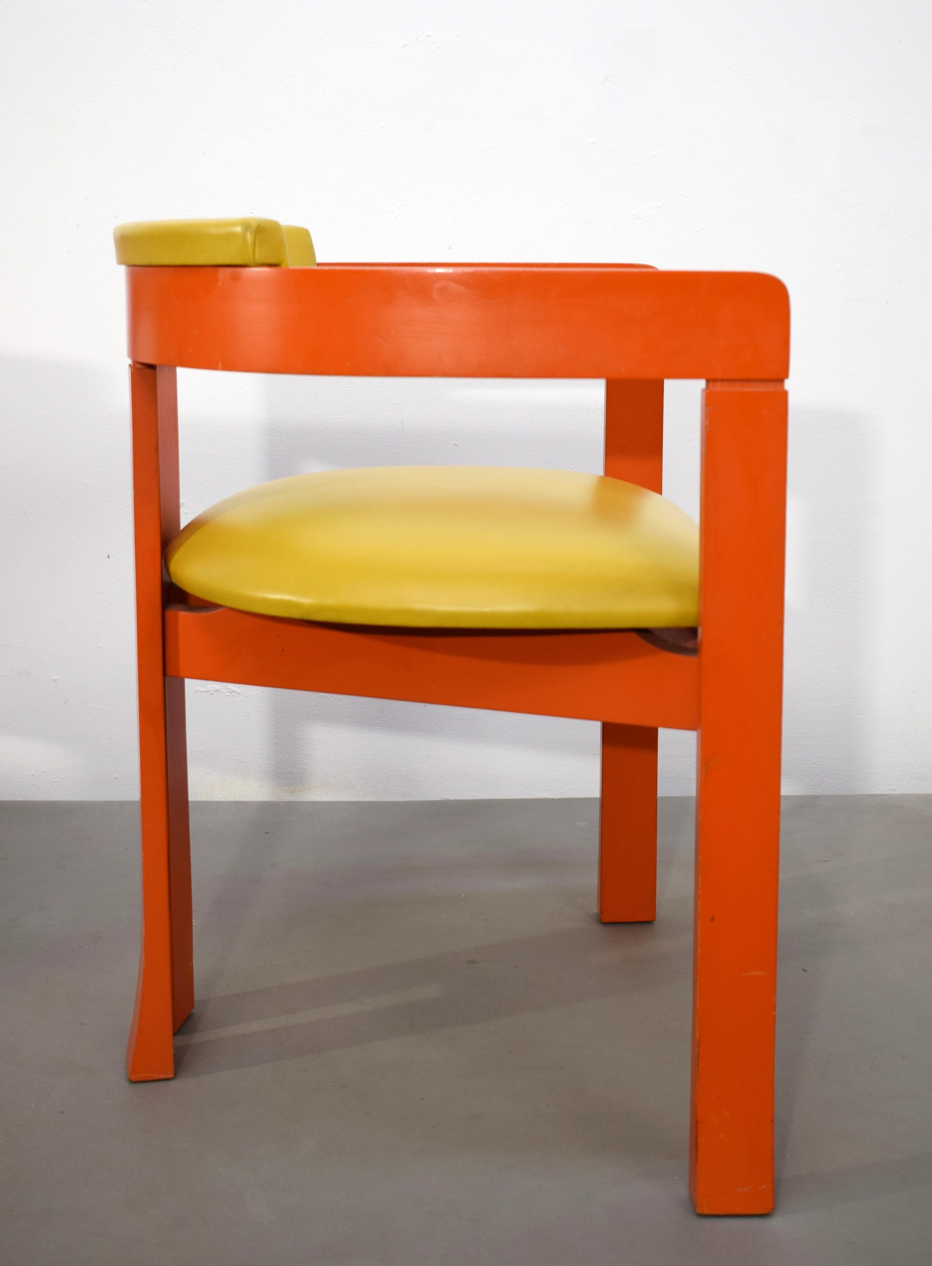 Mid-20th Century Ensemble de 4 chaises italiennes, Pi  Style grec, années 1960 en vente