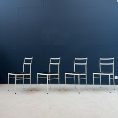 Ensemble de 4 chaises de design italienne, 1960