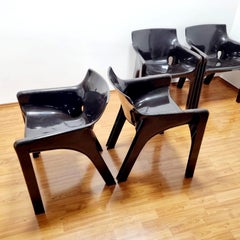 Set of 4 Italian Gaudi Chairs by Vico Magistretti for Artemide, Italy 70s