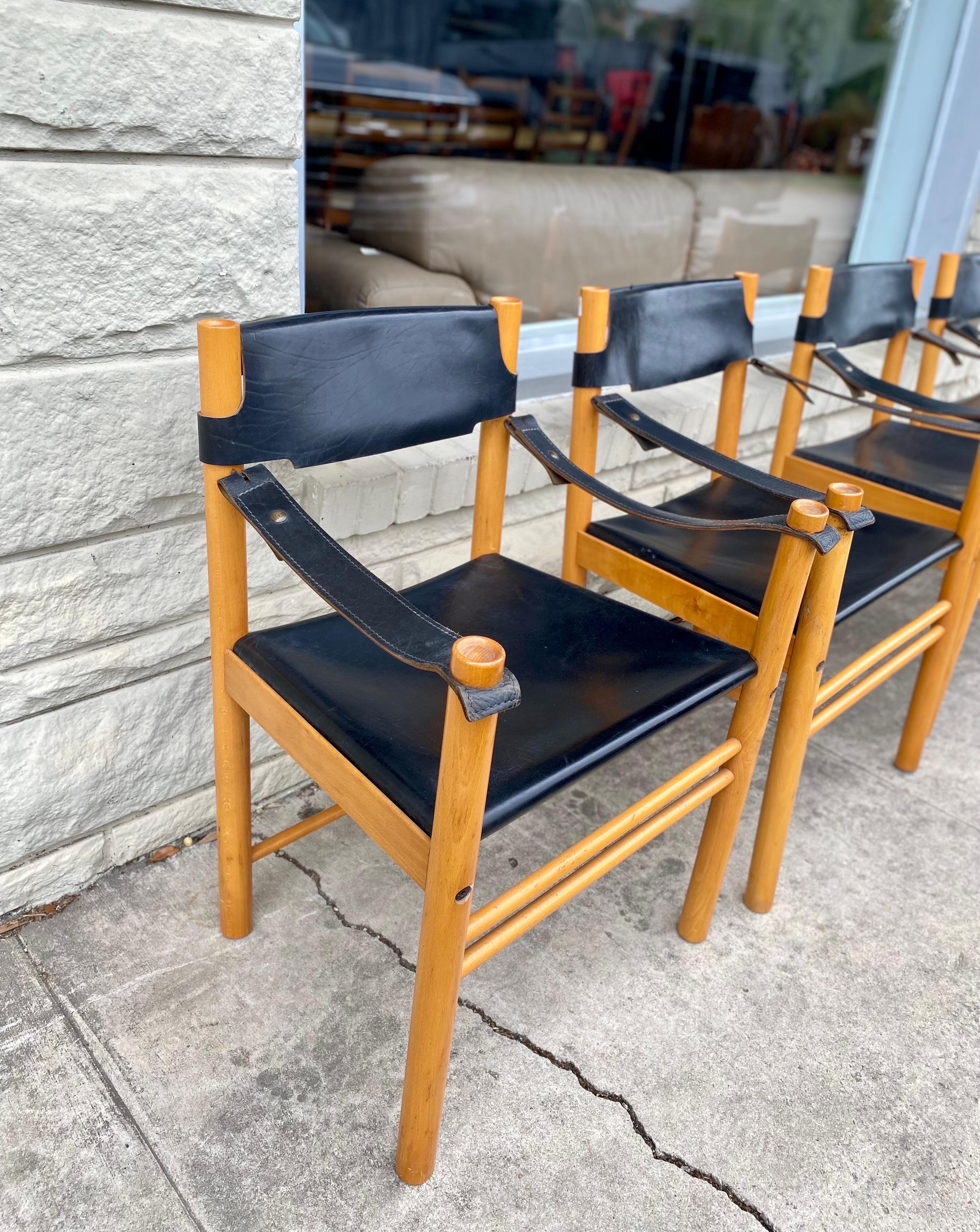 Set of 4 Italian Ibisco Sedie Armchairs, 1960s In Good Condition For Sale In San Antonio, TX