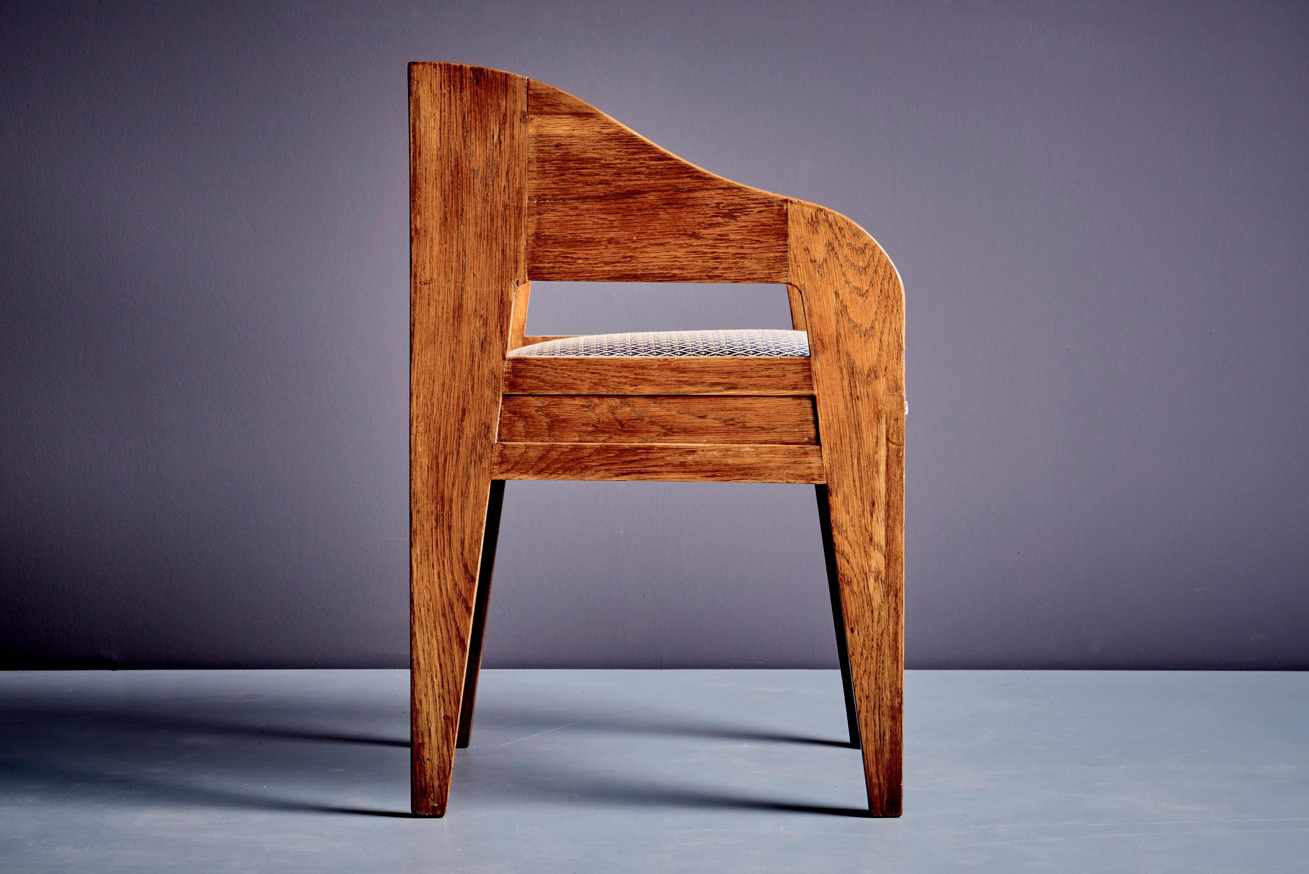 Ensemble de 4 chaises en Oak Oak italien en vente 1