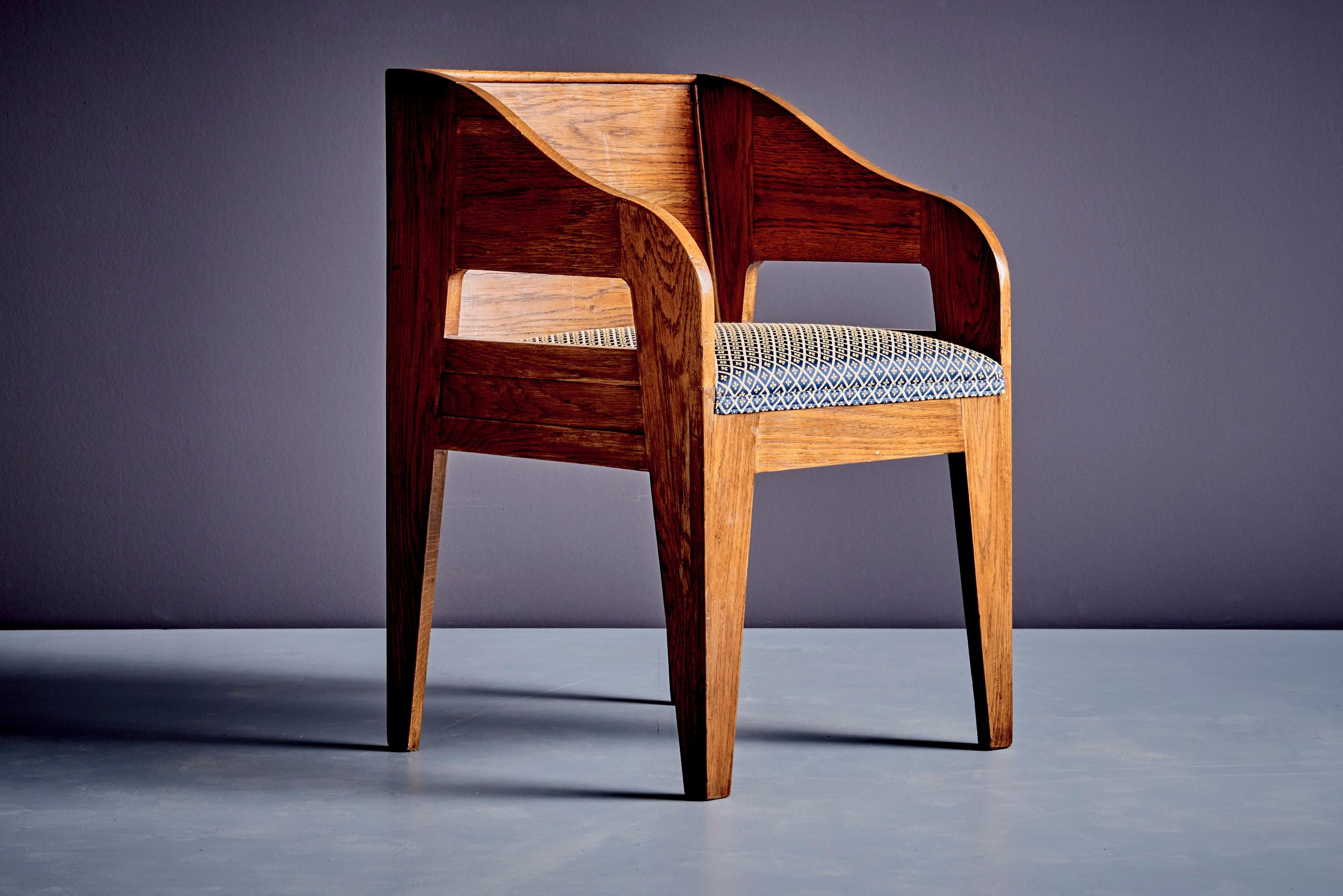 Ensemble de 4 chaises en Oak Oak italien en vente 3