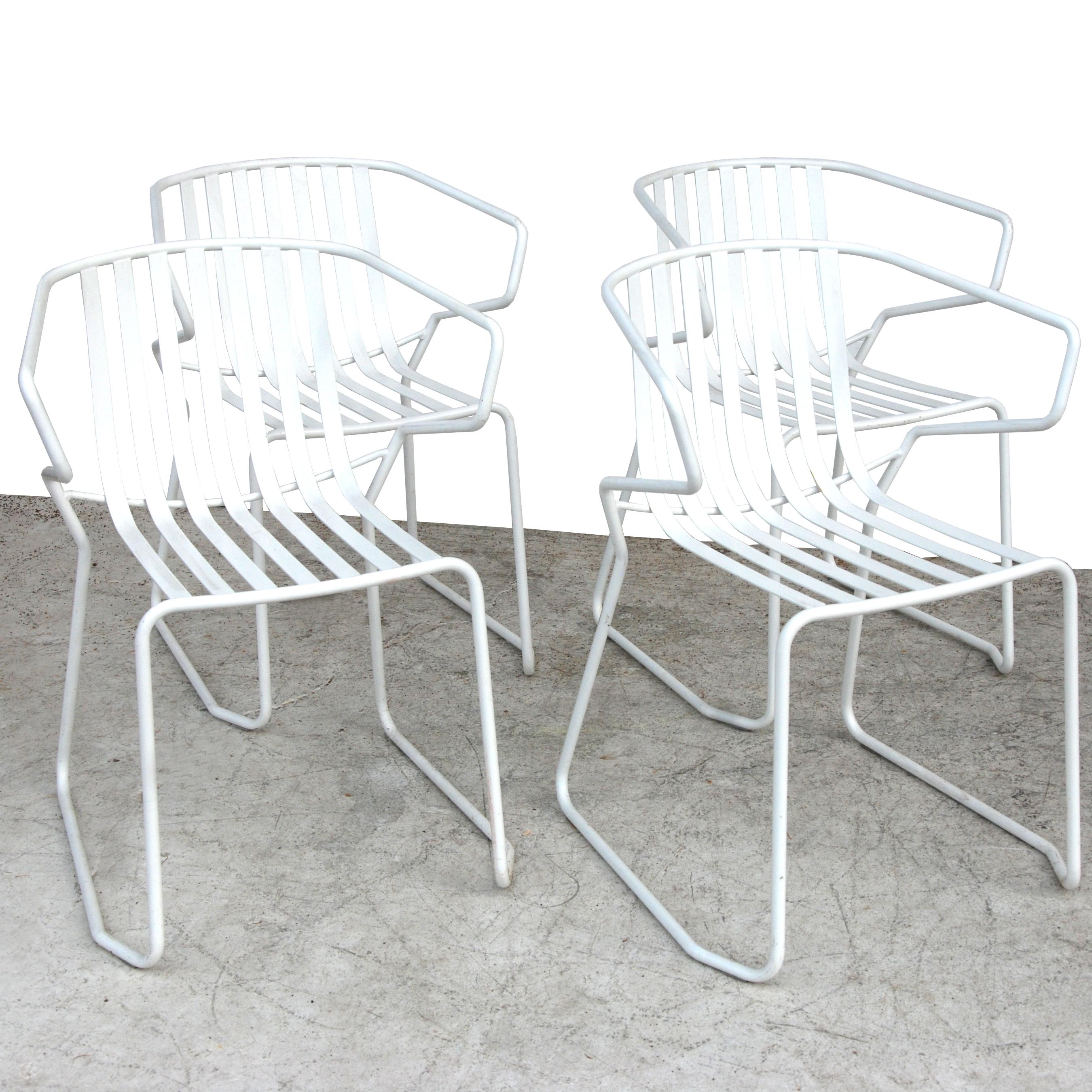 Modern Set of 4 Italian Outdoor Chairs