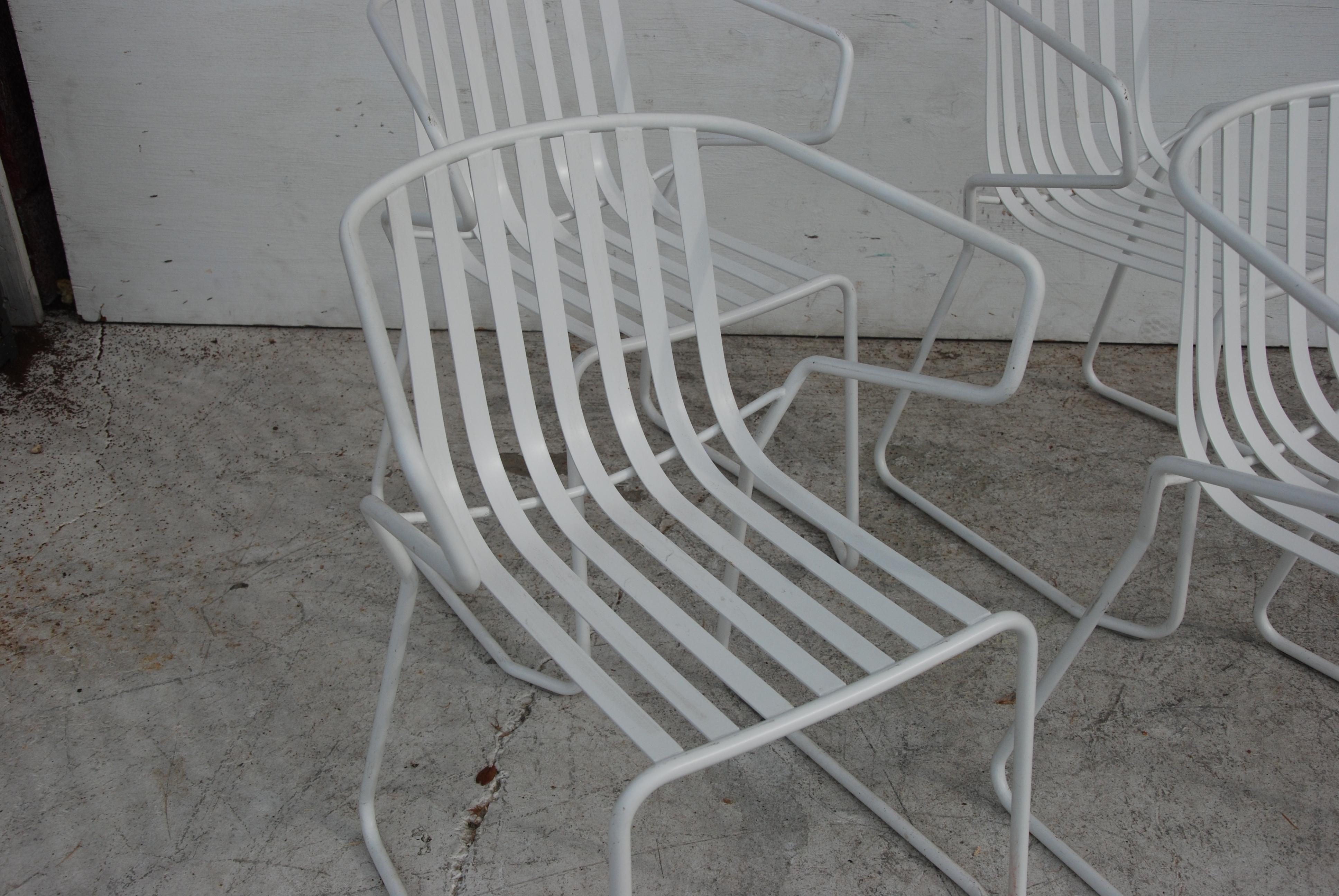 20th Century Set of 4 Italian Outdoor Chairs