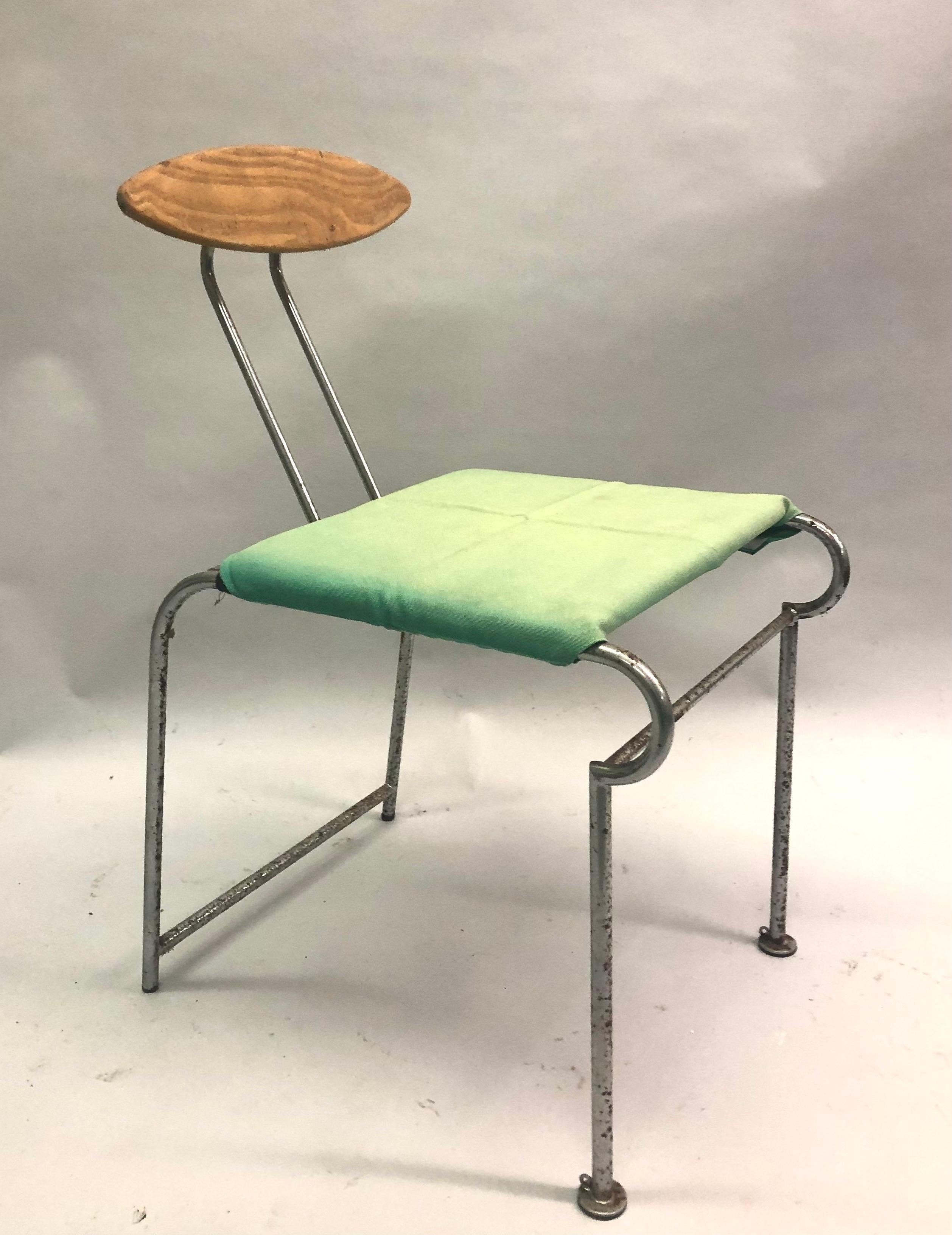 Ensemble de 4 chaises de salle à manger italiennes post-modernes / Memphis de Massimo Iosa Ghini en vente 1