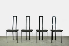 Set of 4 Italian Postmodern dining chairs by Maurizio Cattelan, 1980s