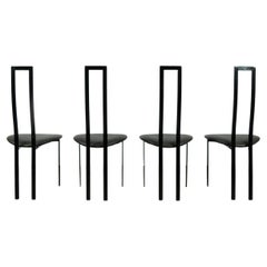 Set of 4 Italian Postmodern dining chairs by Maurizio Cattelan, 1980s