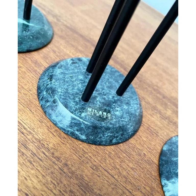 Set of 4 Italian Postmodern Milano Series Candleholders, 1980s For Sale 5