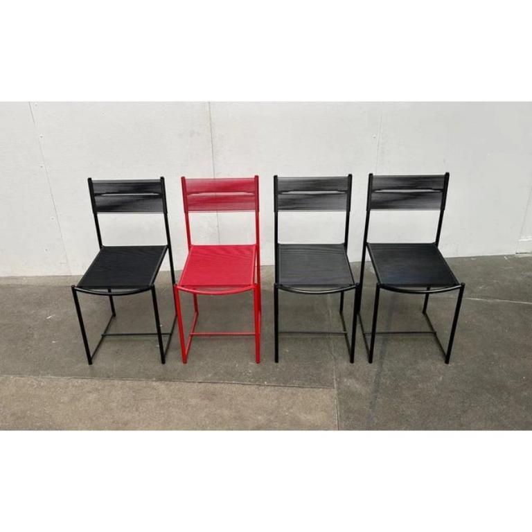 Ensemble italien de 4 chaises spaghetti Modèle 101 de l'ère spatiale postmoderne, 1970 en vente 6