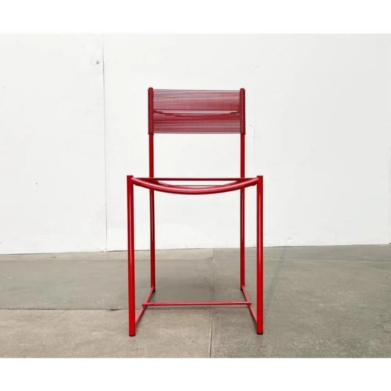 Ensemble italien de 4 chaises spaghetti Modèle 101 de l'ère spatiale postmoderne, 1970 Excellent état - En vente à Hamburg, DE