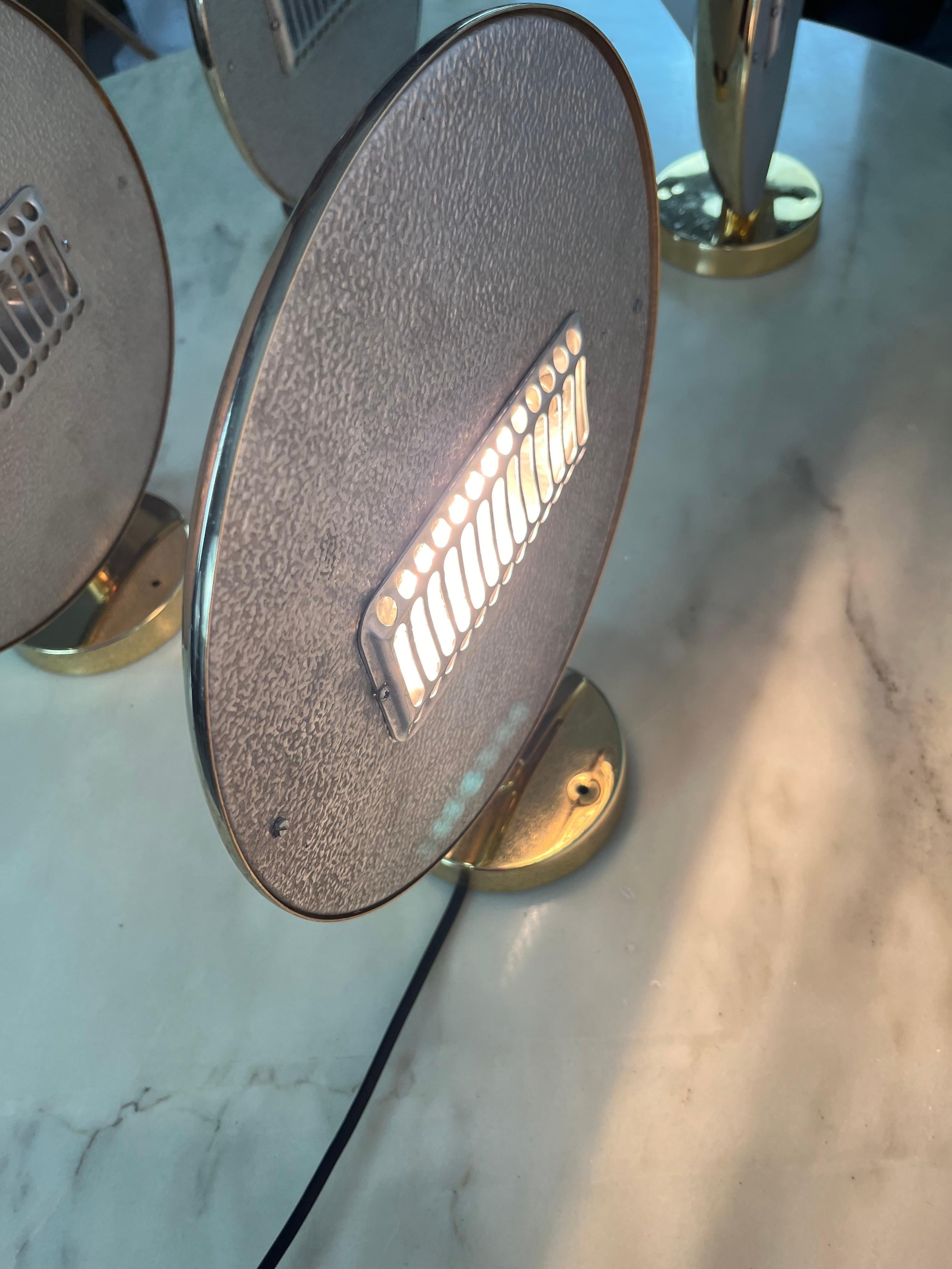 Ensemble de 4 lampes murales halogènes de style Régence italienne, années 1970 en vente 4