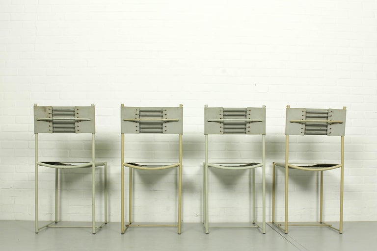 Late 20th Century Set of 4 Italian Spaghetti Chairs by Giandomenico Belotti for Alias ​​Design, 19 For Sale