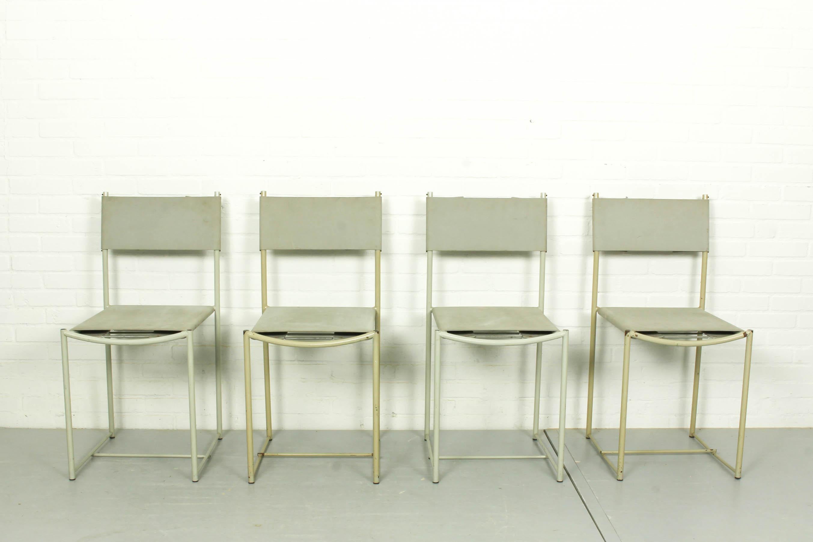 Set of 4 Italian Spaghetti Chairs by Giandomenico Belotti for Alias ​��​Design, 19 For Sale 1