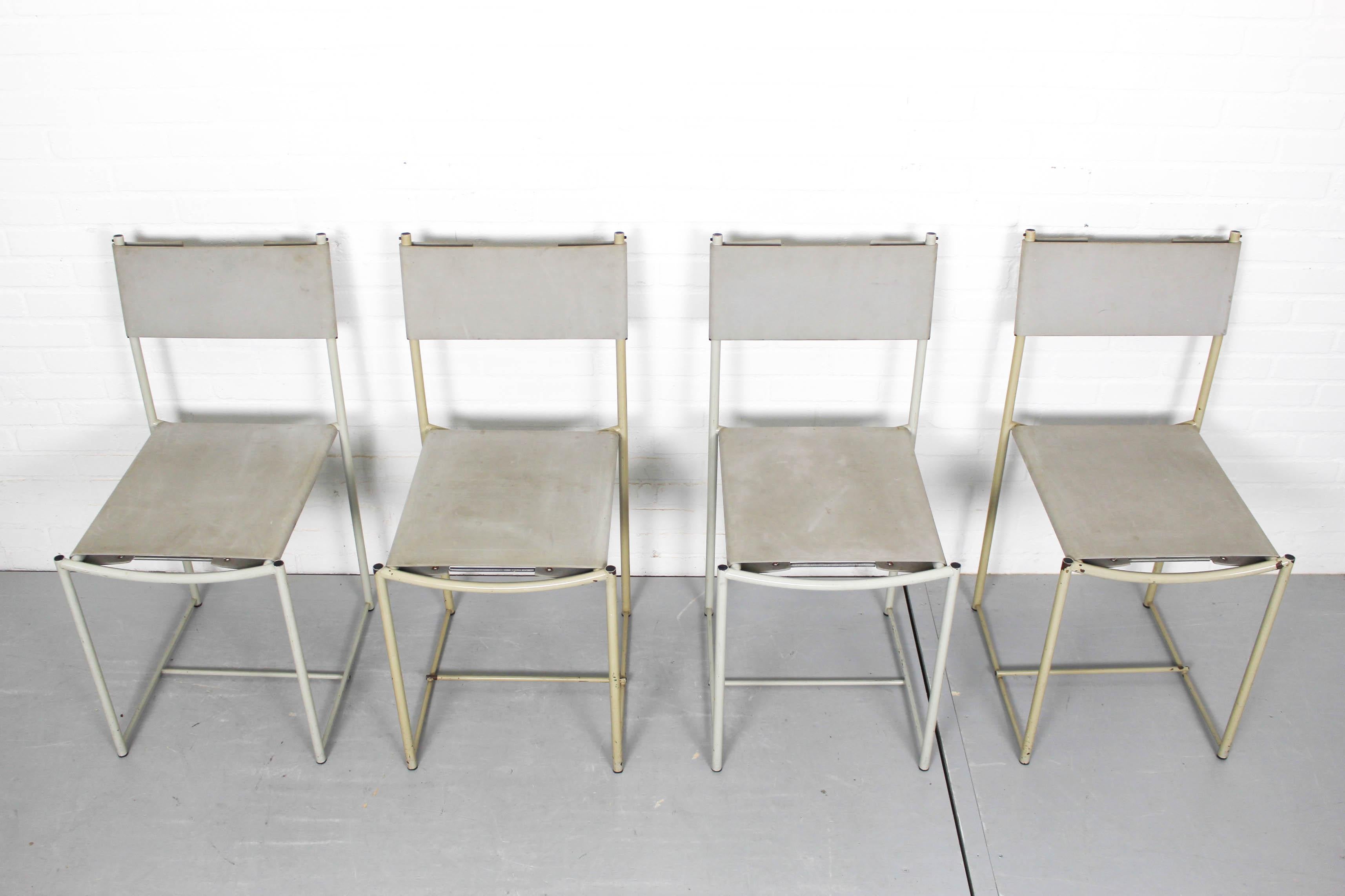Set of 4 Italian Spaghetti Chairs by Giandomenico Belotti for Alias ​​Design, 19 For Sale 2