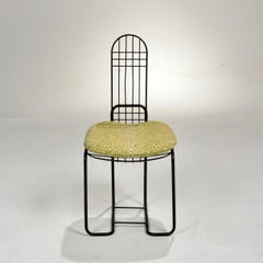 Set di 4 sedie italiane in acciaio