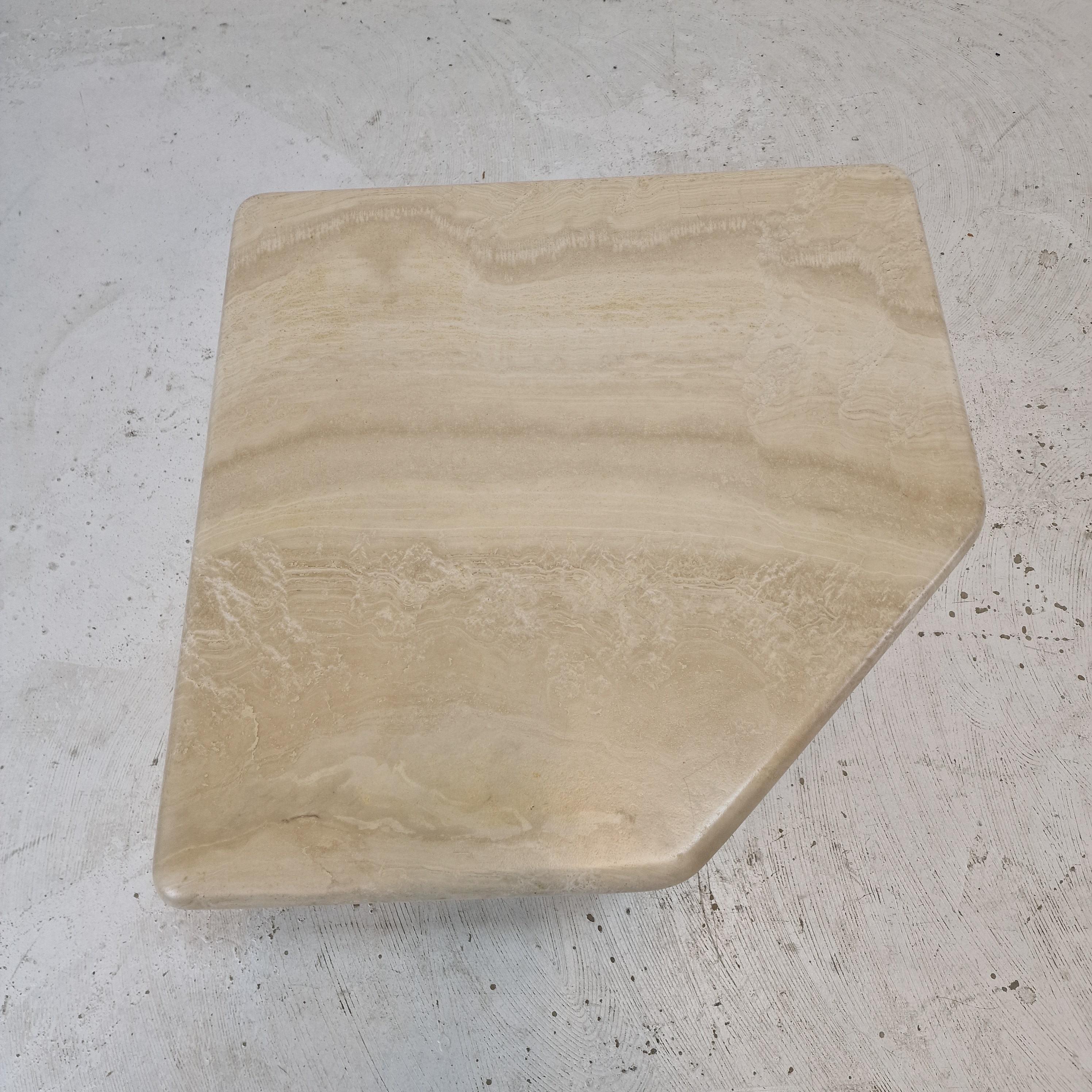 Set of 4 Italian Travertine Coffee or Side Tables, 1990s For Sale 7