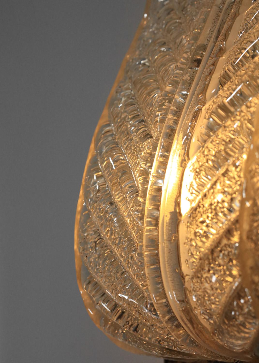 Mid-Century Modern Pair of italian wall lights attributed to Barovier and Toso in murano glass For Sale