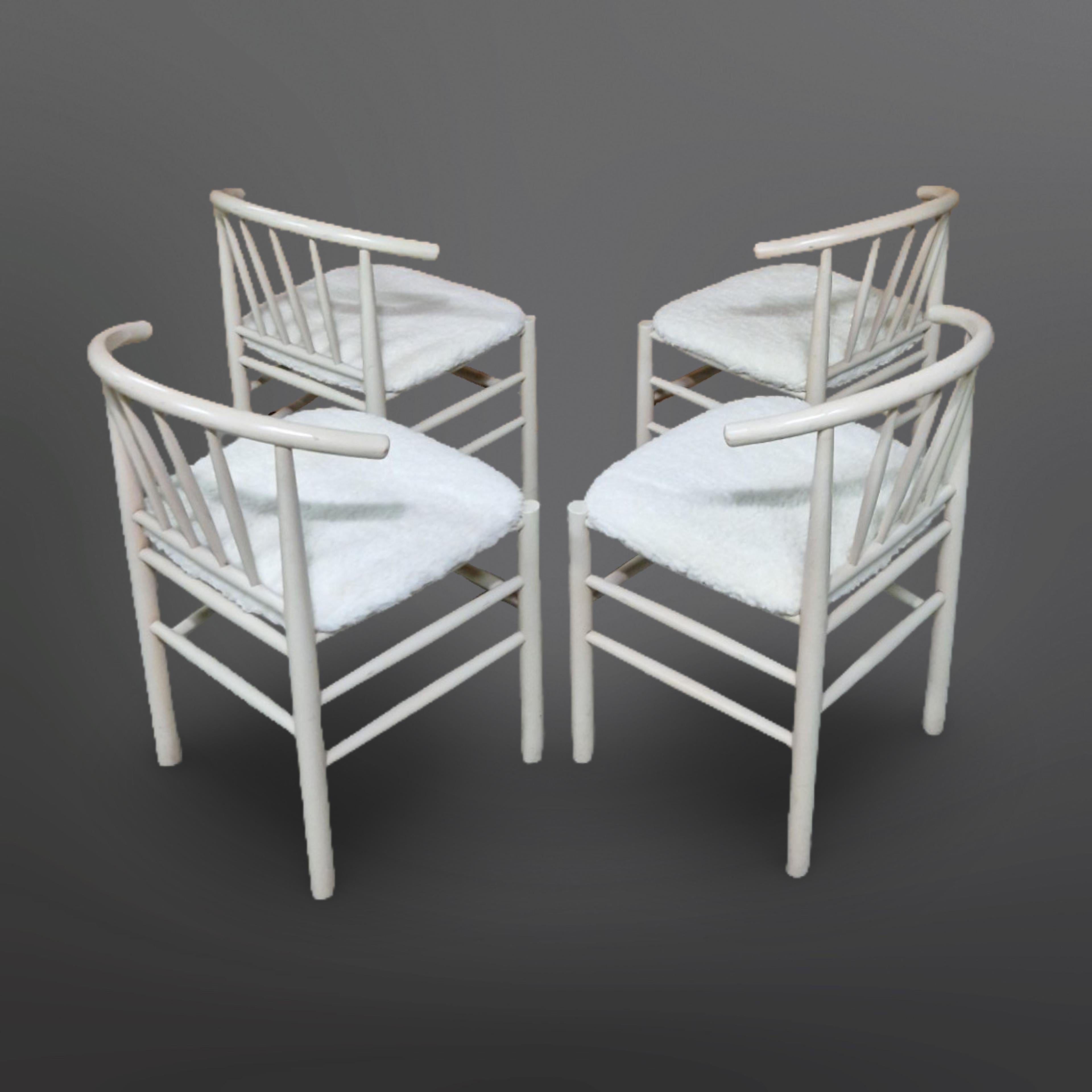 Set of 4 J-151 dining chairs by Erik Ole Jørgensen for Kvist, Denmark 1960s For Sale 3