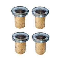 Satz von 4 Hockern aus Jade von Draga & Aurel