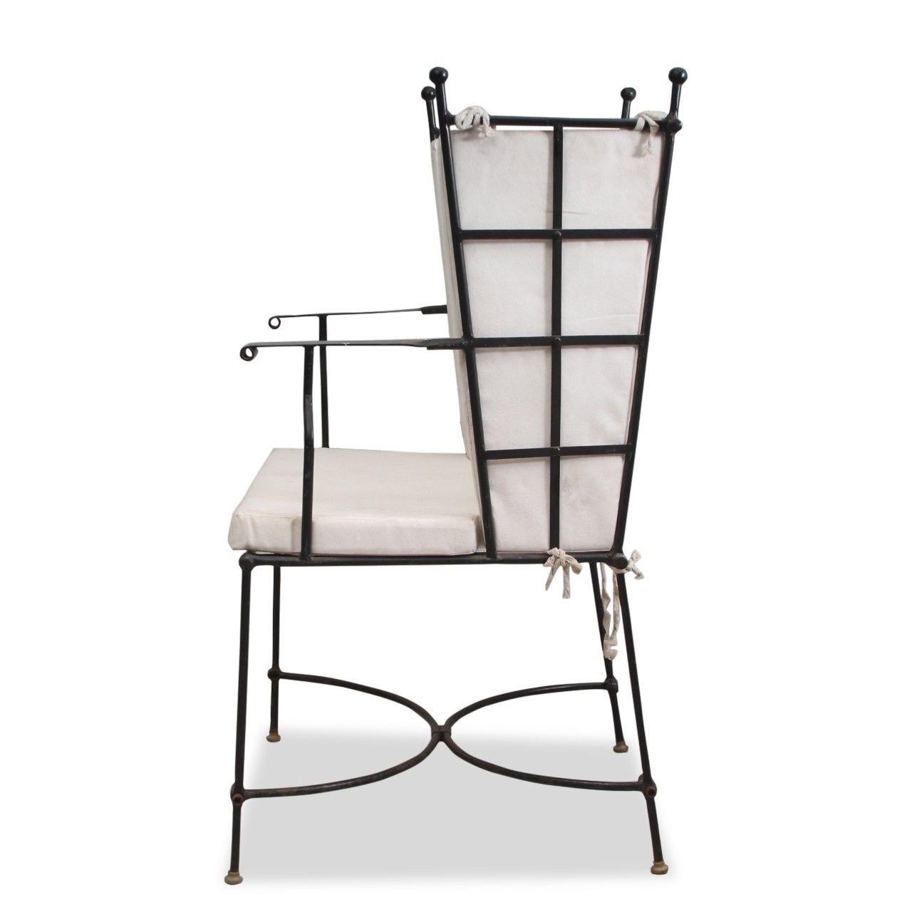 Contemporary Set of 4 Janus et Cie Style Indoor Outdoor Armchairs