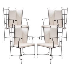 Set of 4 Janus et Cie Style Indoor Outdoor Armchairs