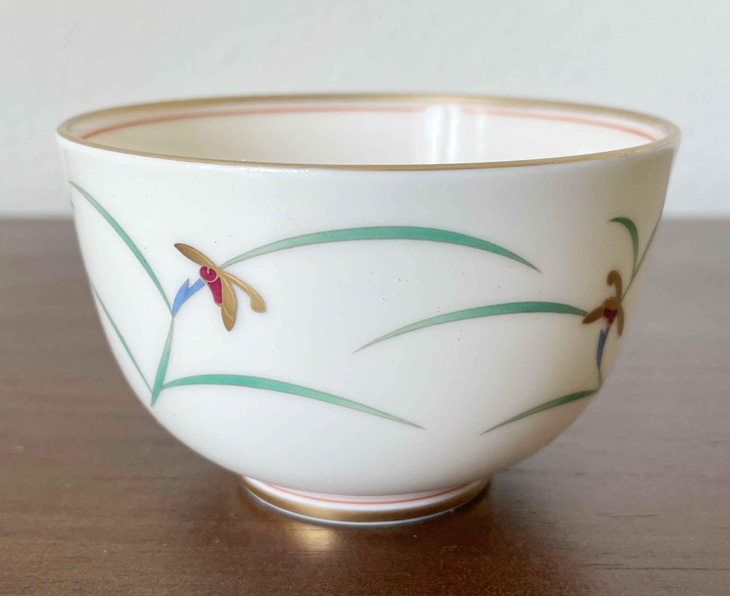 Porcelain Set of 4 Japanese Koransha Teacups For Sale