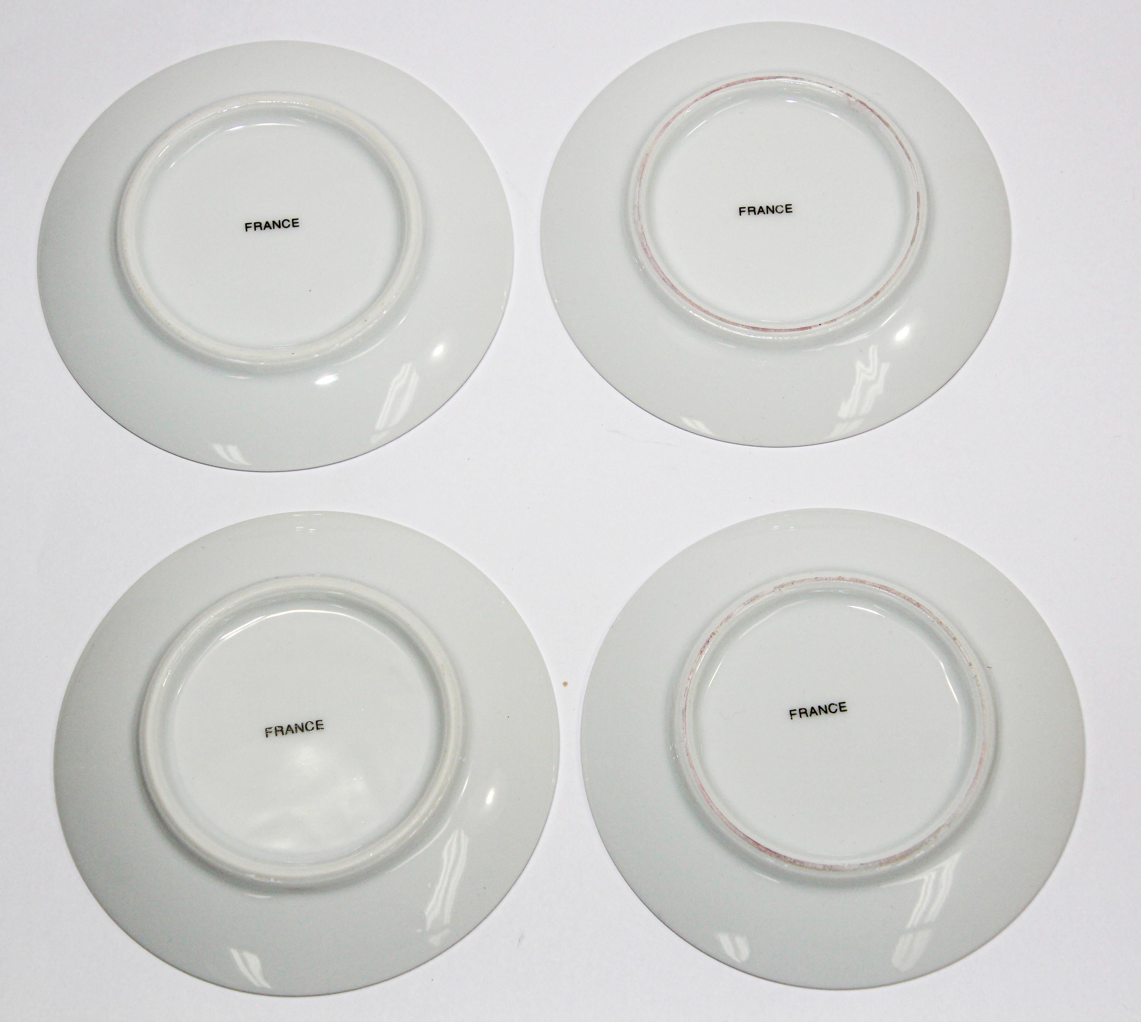 Set of 4 Jean Cocteau Porcelain Decorative Collectible Art Plates 4