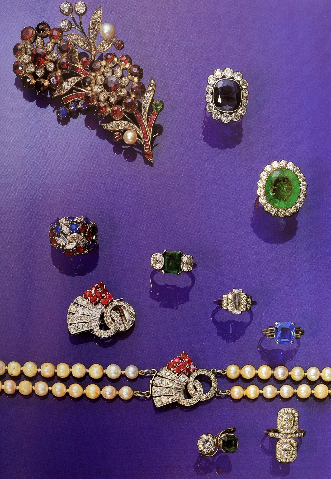 Set of 4 Jewelry Catalogues from Sotheby's & Christie's, First Edition 2