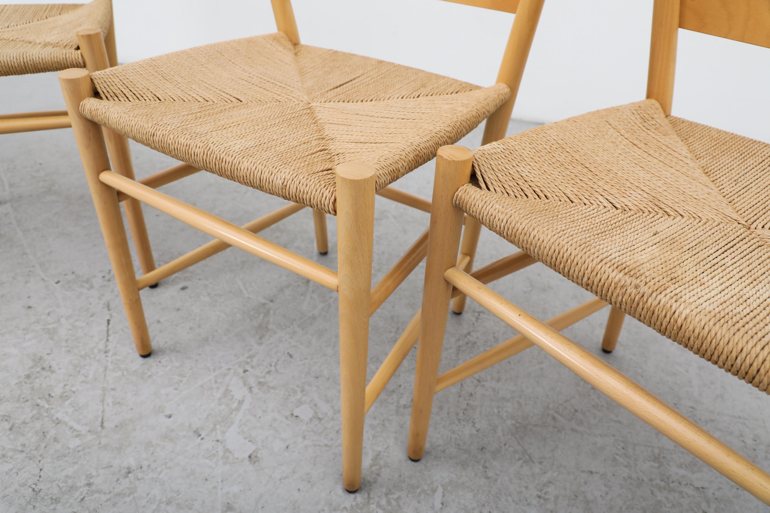 Set of 4 1990s Danish 'Jive' Chairs by Tom Stepp in Birch for Kvist Møbler For Sale 4