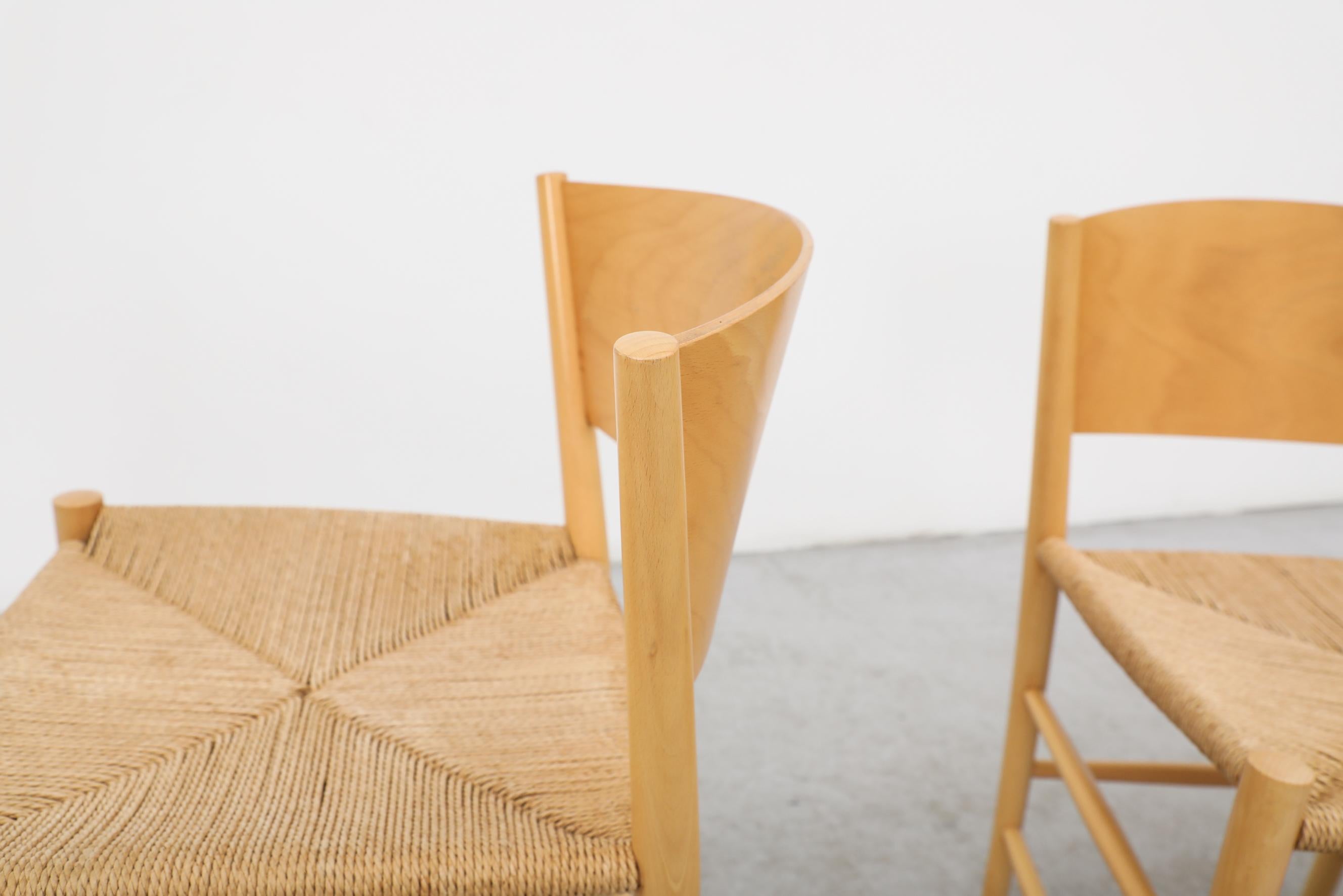 4 dänische 'Jive'-Stühle aus Birke von Tom Stepp aus den 1990er Jahren für Kvist Møbler im Angebot 7