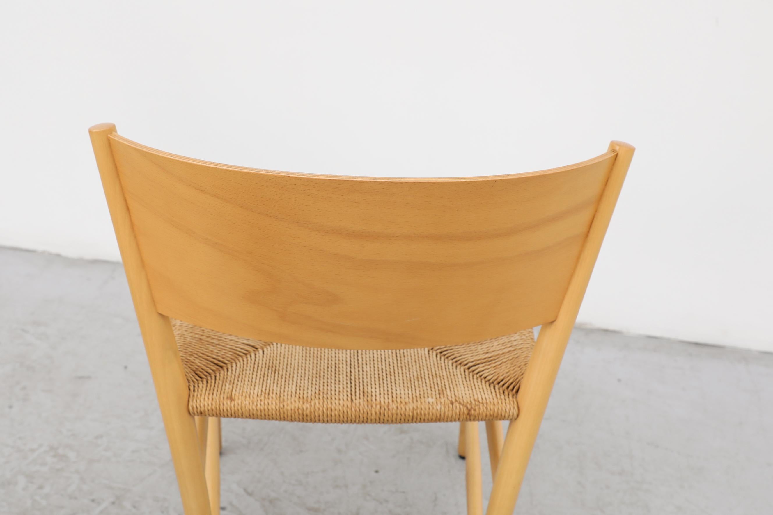 Ensemble de 4 chaises danoises 'Jive' des années 1990 par Tom Stepp en bouleau pour Kvist Møbler en vente 12