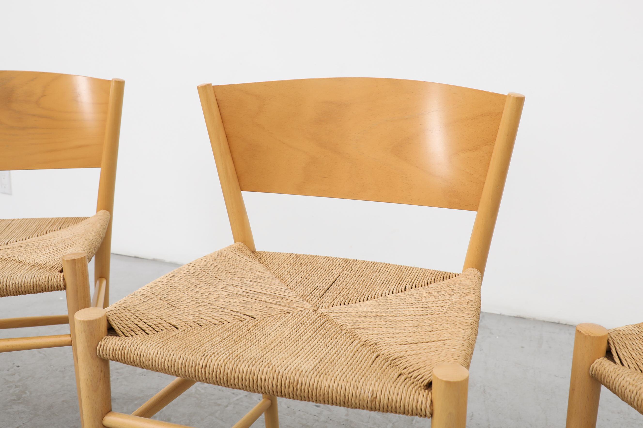 Set of 4 1990s Danish 'Jive' Chairs by Tom Stepp in Birch for Kvist Møbler For Sale 1