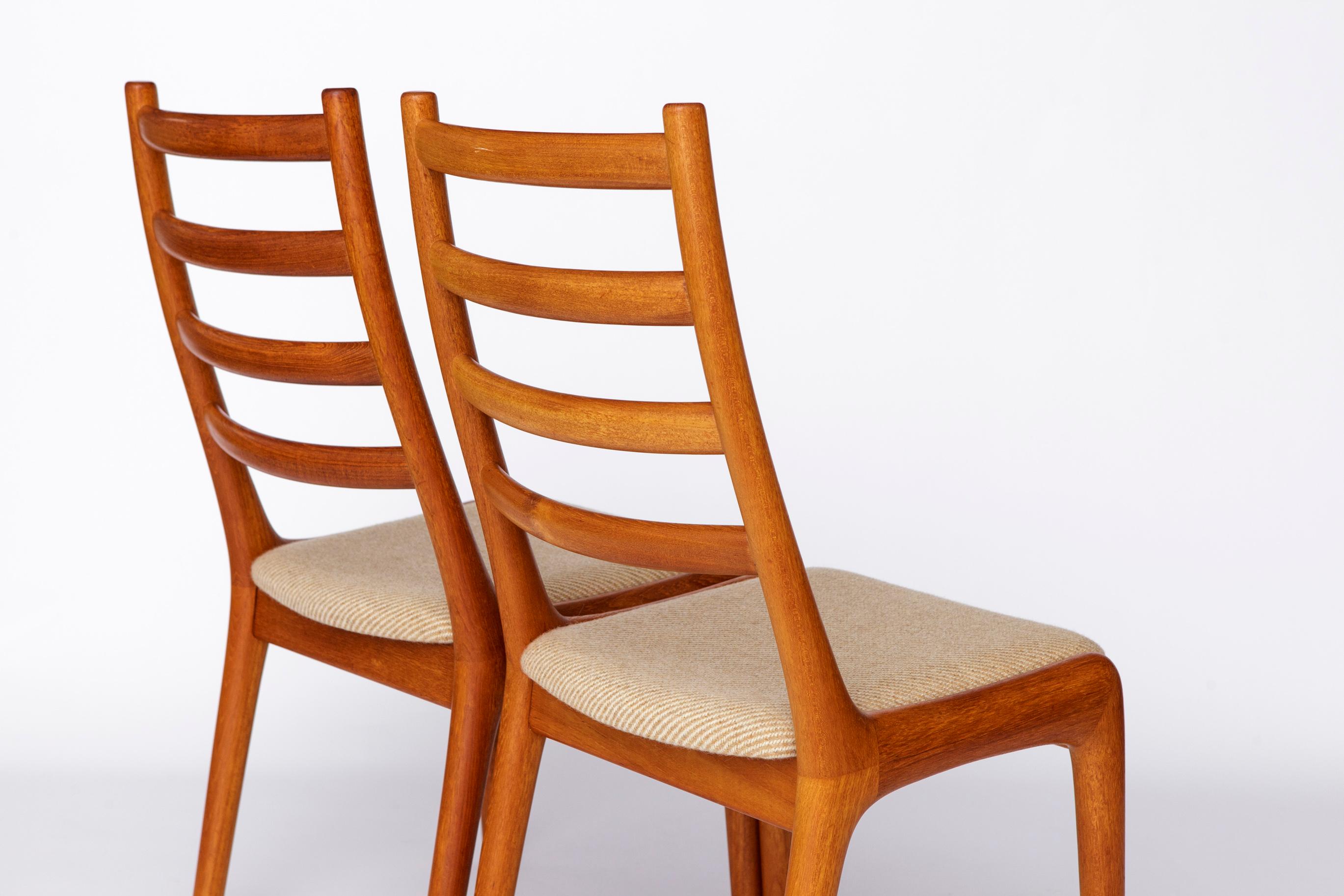 Late 20th Century Set of 4 JK Møbler Teak Chairs – 1970s Danish Design, Vintage Dining Chairs, Ori For Sale