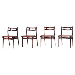 Set of 4 Johannes Andersen Dining Chairs, Model 138, Rosewood, Denmark, 1960s Set of 4 Johannes Andersen Dining Chairs, Model 138, Rosewood, Denmark, 1960s