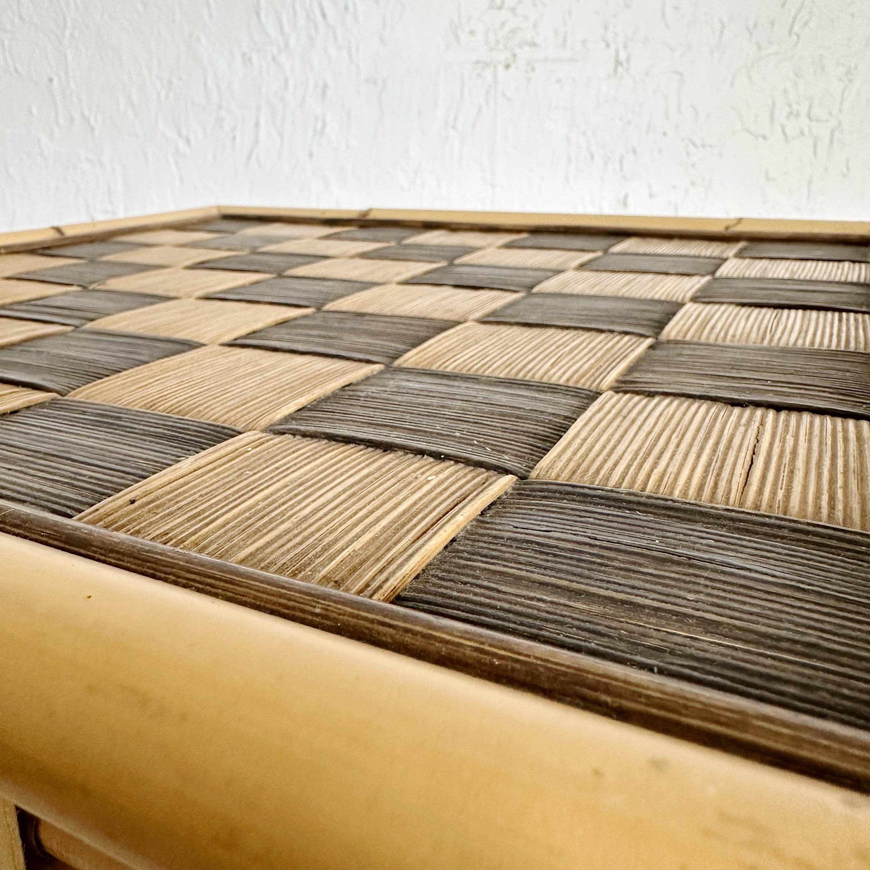 American Set of 4 John Hutton for Donghia Bamboo Nesting Tables, 1980s